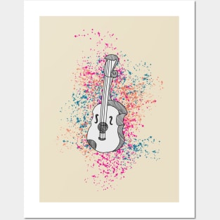 Colorful Violin Posters and Art
